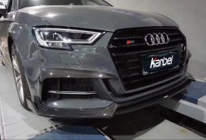 กันชน Carbon Fiber Audi S3 A3 S-bumper 8.5V Hatchback ทรง Karbel กันชน S ปี 2017-2020 (Upper Valences)
