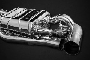 ชุดท่อไอเสีย Porsche 992 Carrera/S/Turbo/Turbo S Capristo Valved Exhaust Muffler for OEM Cats CES3