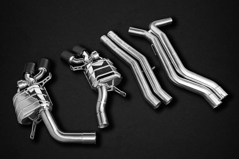 ชุดท่อไอเสีย Audi RS6/7 (C8) Capristo ECE Valved Exhaust + Carbon Tips