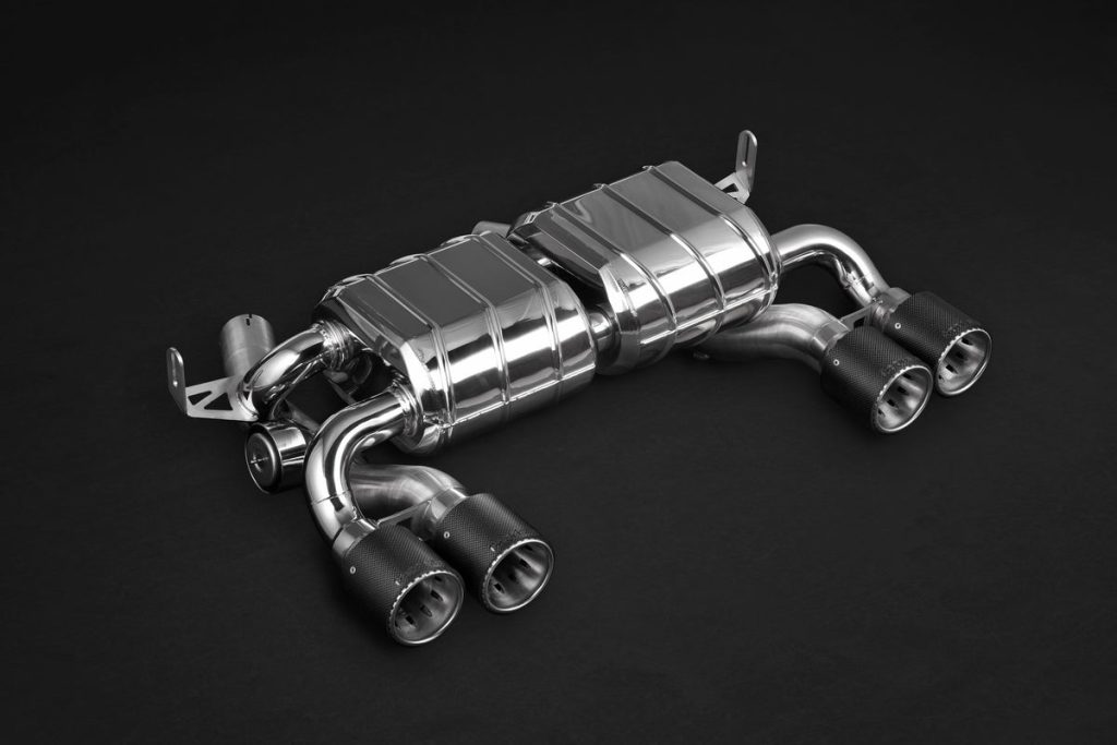 ชุดท่อไอเสีย BMW M3/4 (F80/82/83) Capristo Valved Exhaust + Carbon Tips CES3