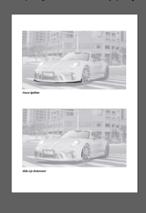 ลิ้นหน้า Carbon Fiber Porsche 911 991.2 GT3 ทรง Karbel