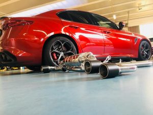 ชุดท่อไอเสีย Alfa Romeo Giulia Quadrifoglio Capristo