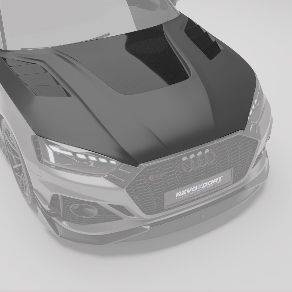ฝากระโปรงหน้าคาร์บอนไฟเบอร์ Audi RS5 B9.5 Sportback RevoZport