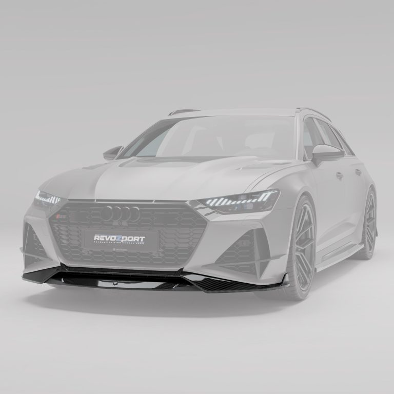 ลิ้นหน้าคาร์บอนไฟเบอร์ Audi RS6 C8 Avant RevoZport