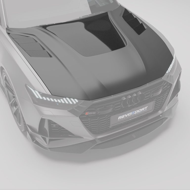 ฝากระโปรงหน้าคาร์บอนไฟเบอร์ Audi RS6 C8 Avant RevoZport