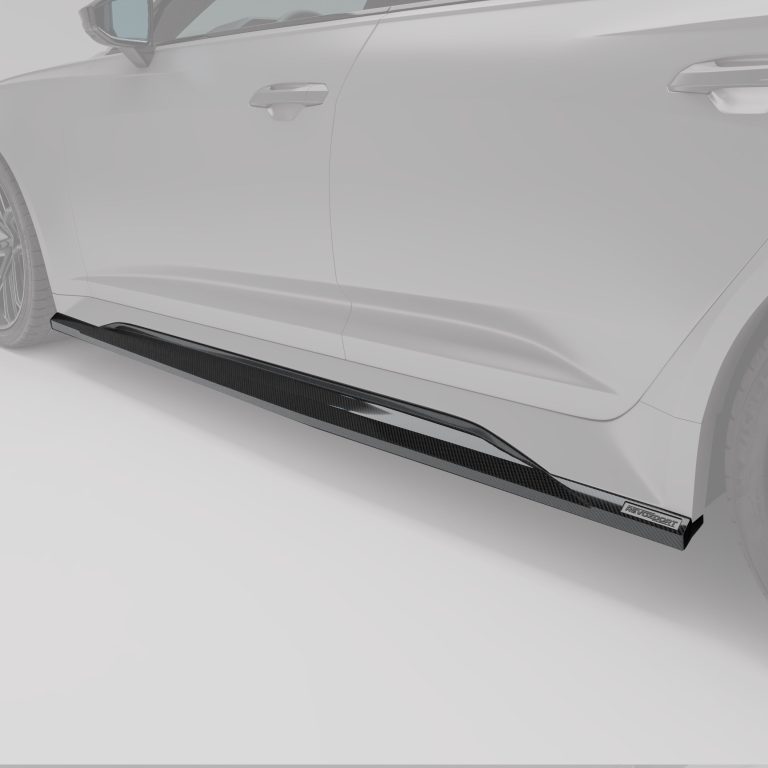 สเกิร์ตข้างคาร์บอนไฟเบอร์ Audi RS6 C8 Avant RevoZport