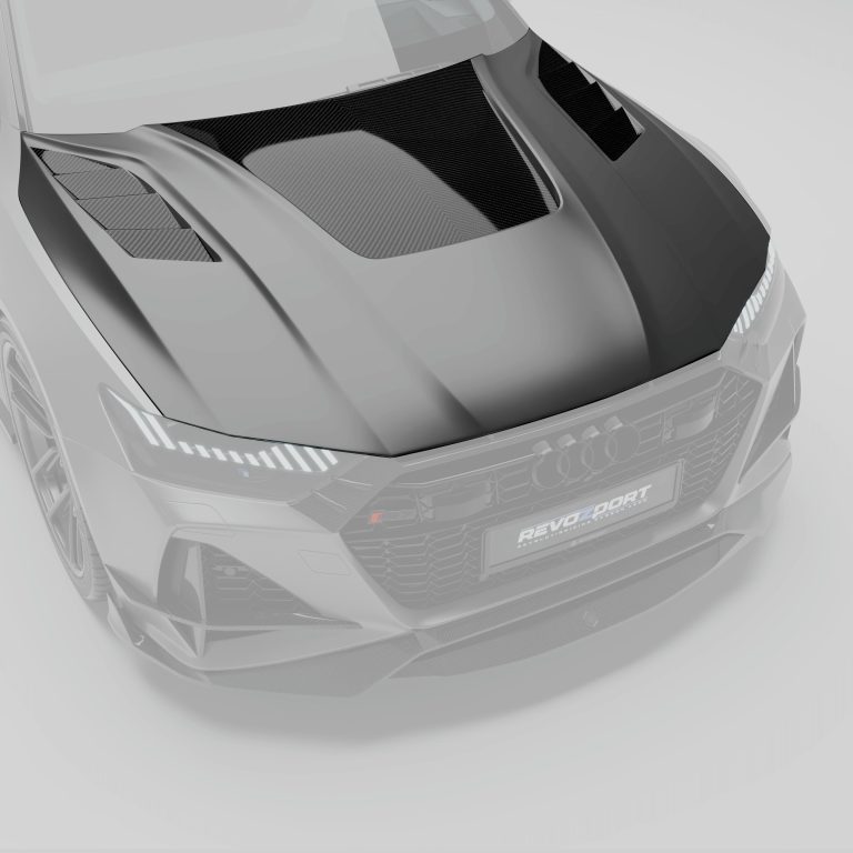 ฝากระโปรงหน้าคาร์บอนไฟเบอร์ Audi RS7 C8 Sportback RevoZport