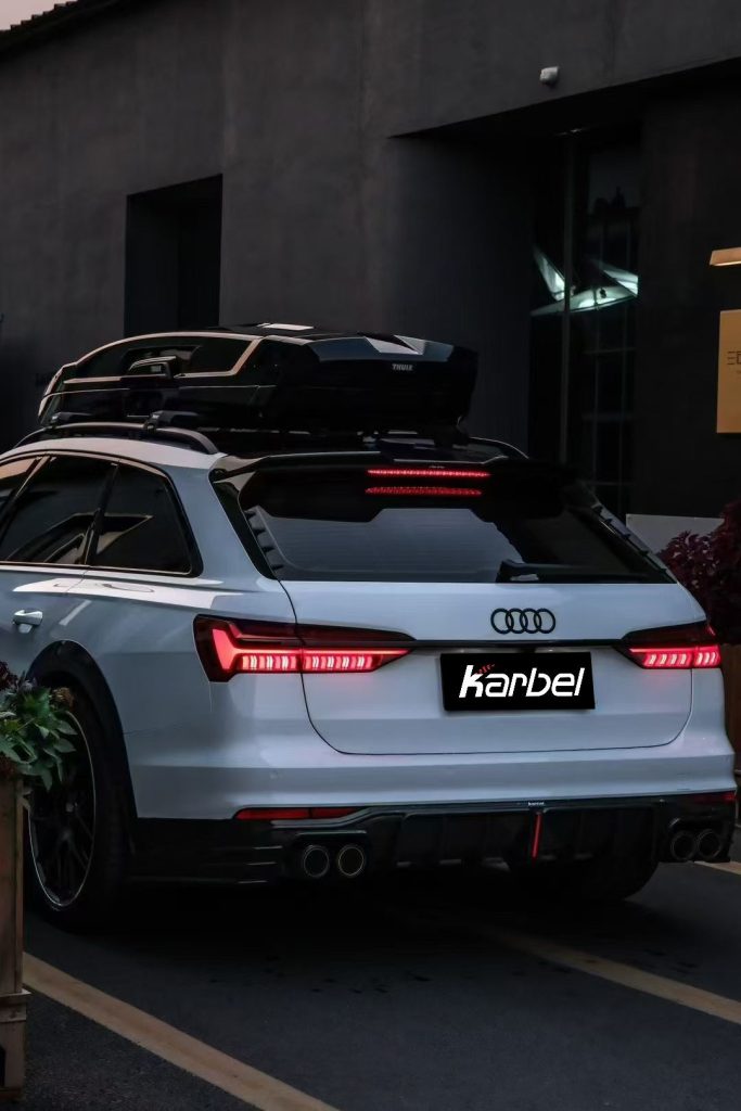 สปอยเลอร์หลังคา Carbon Fiber Audi A6 Allroad C8 ทรง Karbel V2 ปี 2020-ON