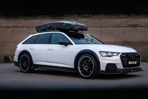 สเกิร์ตข้าง Carbon Fiber Audi A6 Allroad C8 ทรง Karbel Dry Carbon ปี 2022-ON