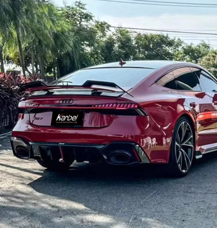 ดิฟฟิวเซอร์ Carbon Fiber Audi RS7 RS6 C8 ทรง Karbel ปี 2020-ON