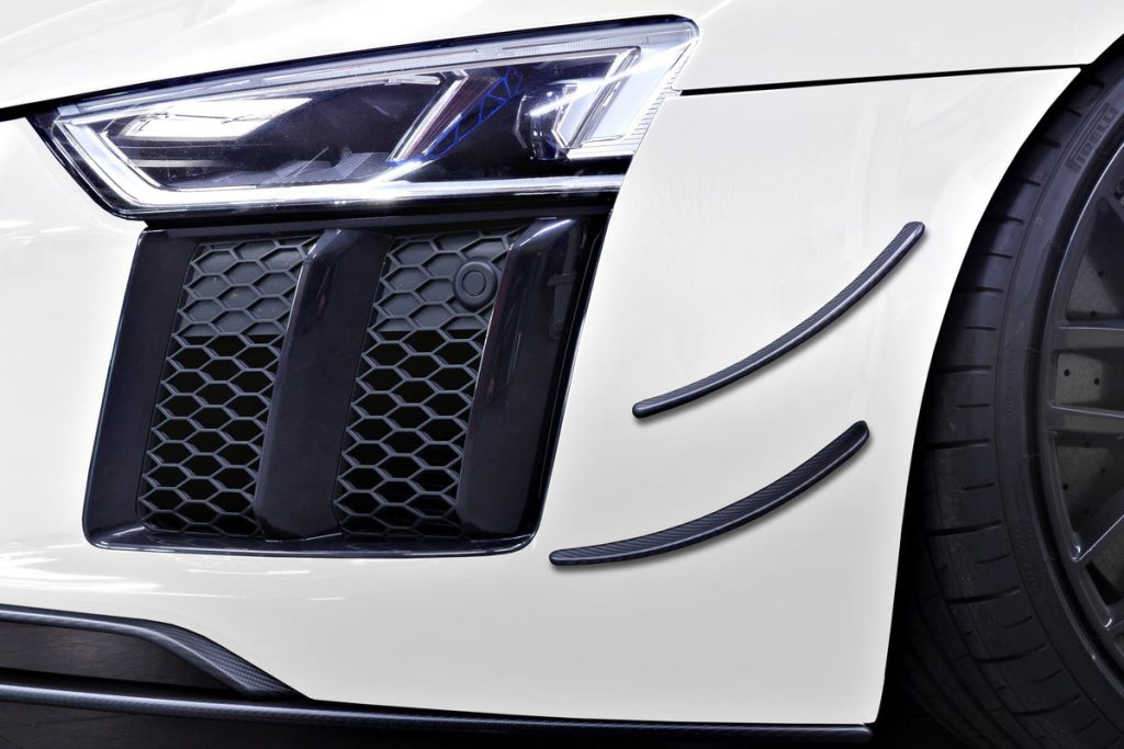 ชิ้นตกแต่งคาร์บอน Audi R8 (Gen2) Capristo Carbon Fiber Front Fins