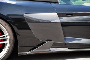 ชิ้นตกแต่งคาร์บอน Audi R8 (Gen2) Facelift Capristo Carbon Fiber Side Fins