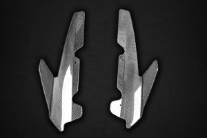 ชิ้นตกแต่งคาร์บอน Audi R8 (Gen2) Facelift Capristo Carbon Fiber Side Fins