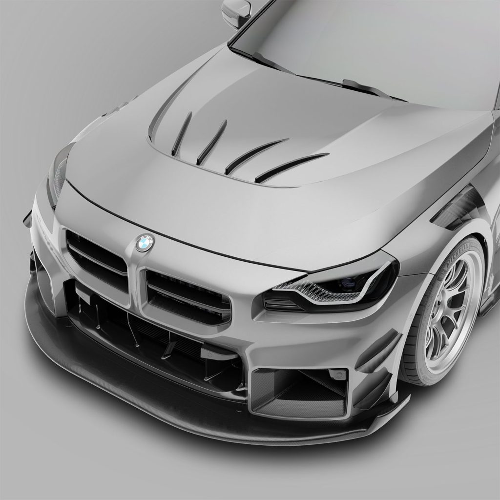 ฝากระโปรงหน้าพร้อมครีบรีดอากาศคาร์บอนไฟเบอร์ สาย Aero BMW M2 G87 RevoZport