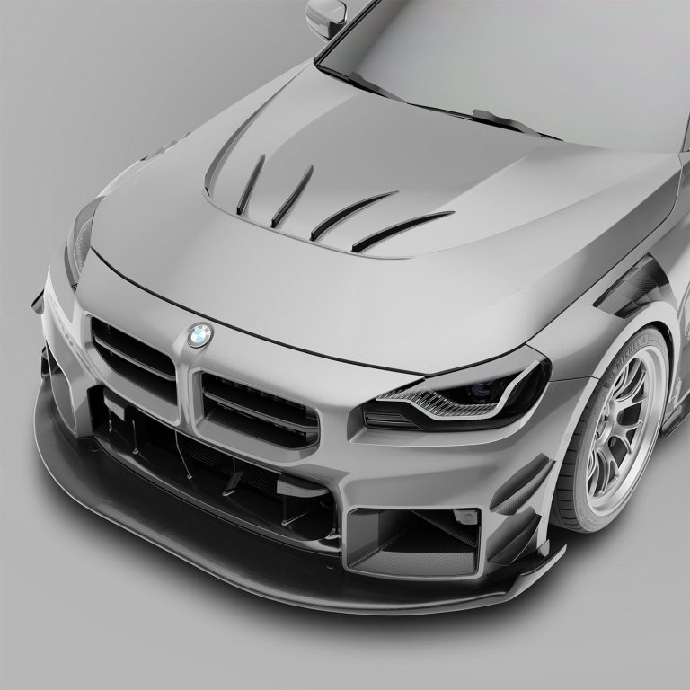 ฝากระโปรงหน้าพร้อมครีบรีดอากาศคาร์บอนไฟเบอร์ สาย Aero BMW M2 G87 RevoZport