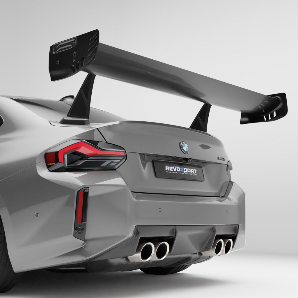 ดิฟฟิวเซอร์หลังทดแทนของเดิมคาร์บอนไฟเบอร์ BMW M2 G87 RevoZport