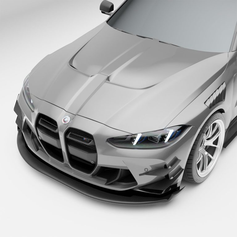 ฝากระโปรงหน้าคาร์บอนไฟเบอร์ สาย Race BMW M3 G80 RevoZport