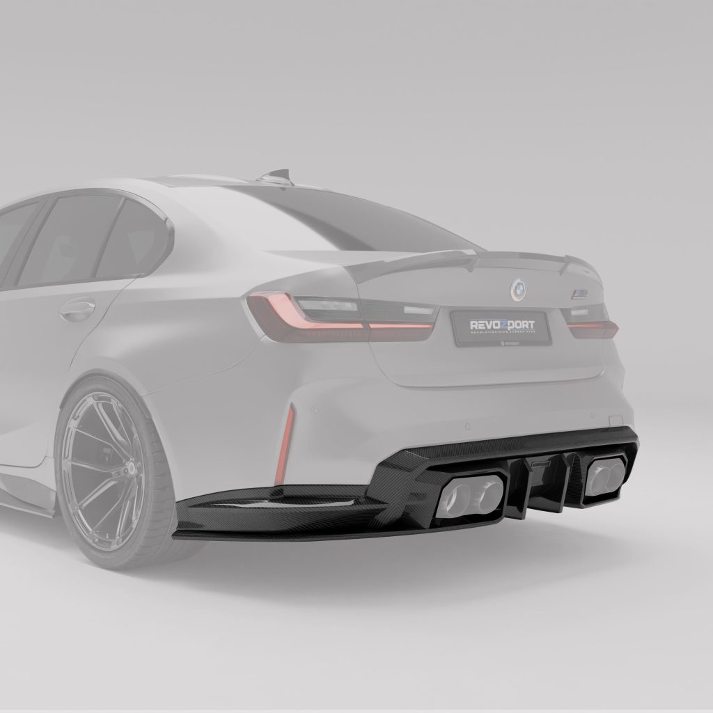 ดิฟฟิวเซอร์หลังคาร์บอนไฟเบอร์ BMW M3 G80 RevoZport