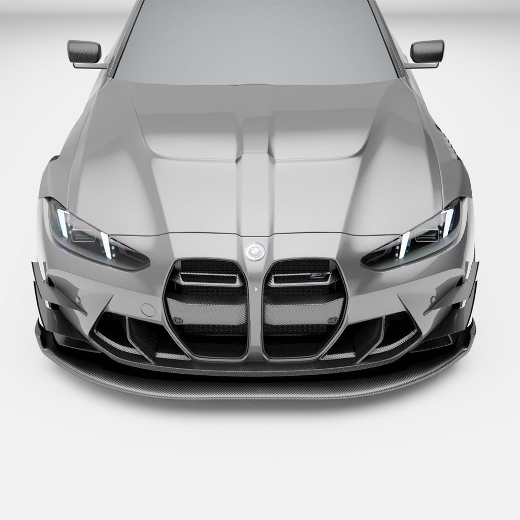 สปลิตเตอร์และแอร์แดมคาร์บอนไฟเบอร์ สาย Aero BMW M3 G80 RevoZport