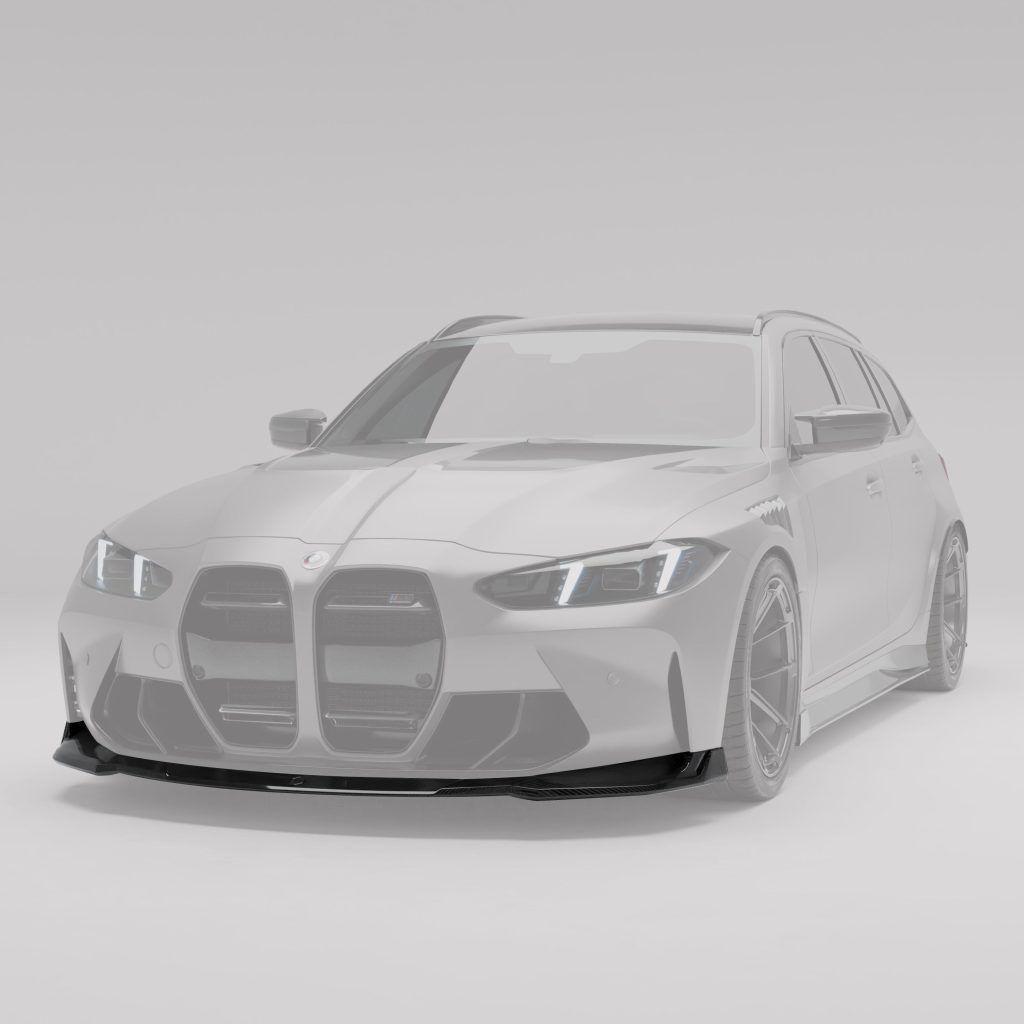 ลิ้นหน้าคาร์บอนไฟเบอร์ BMW M3 G81 Touring RevoZport