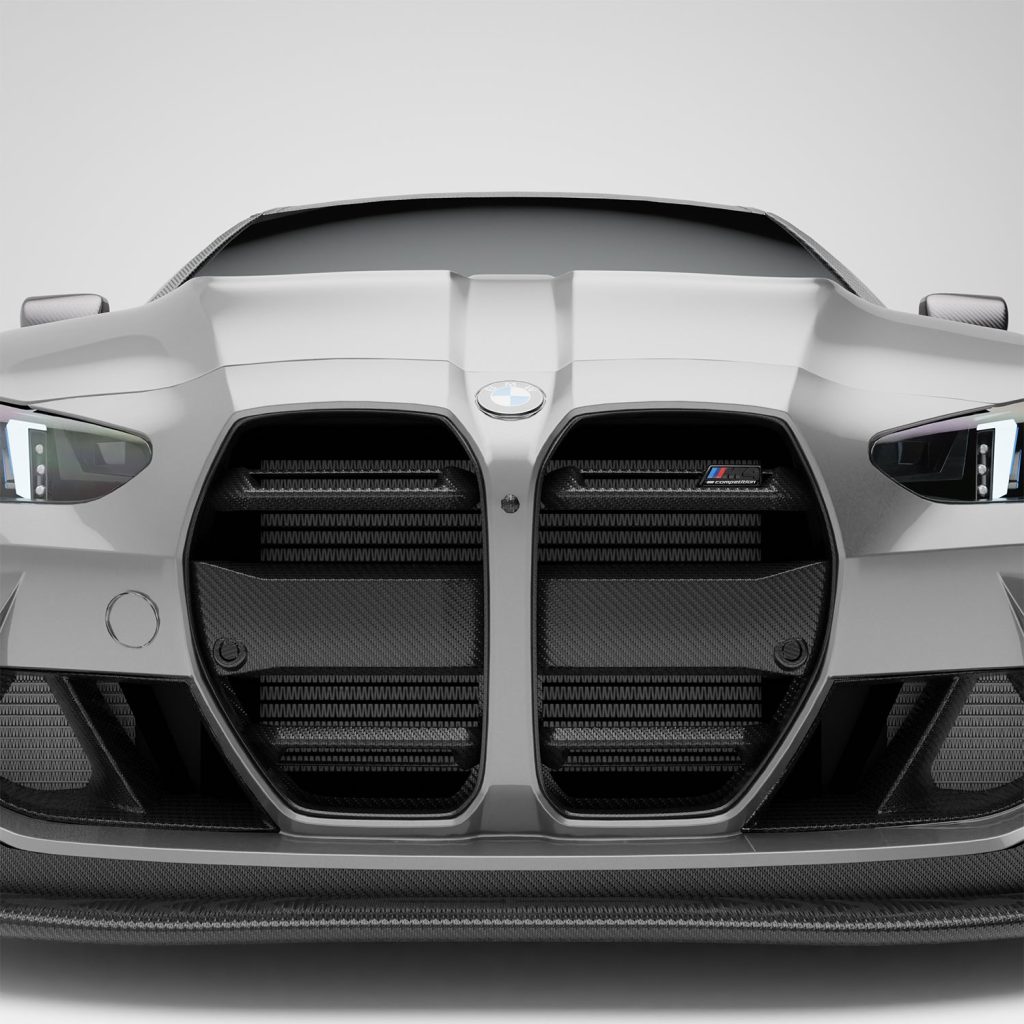 กระจังหน้า (รุ่นไม่มีเรดาร์ ACC)คาร์บอนไฟเบอร์ สาย Aero BMW M4 G82 RevoZport