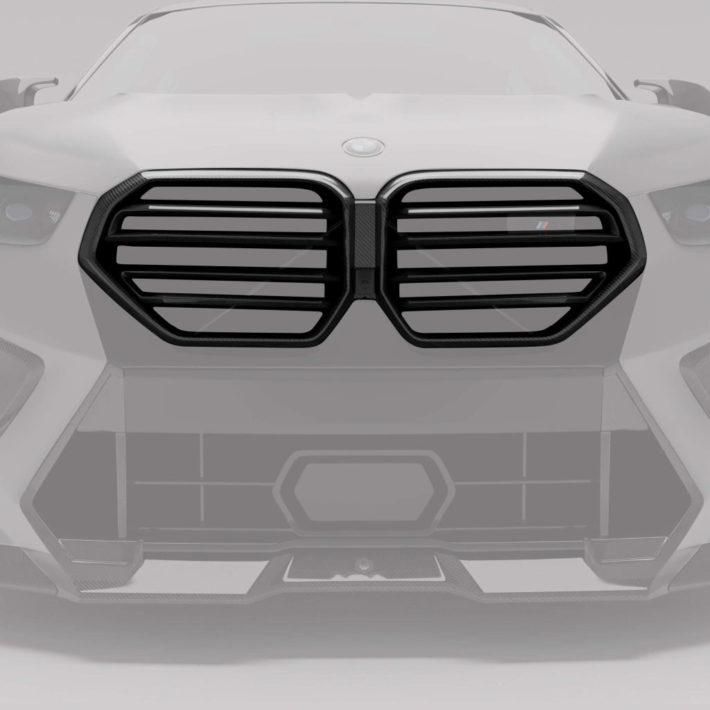 กระจังหน้าคาร์บอนไฟเบอร์ BMW X6M F96 RevoZport