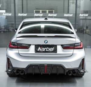 ดิฟฟิวเซอร์ Carbon Fiber BMW 3 Series G20 330i M340i G21 LCI ทรง Karbel V2