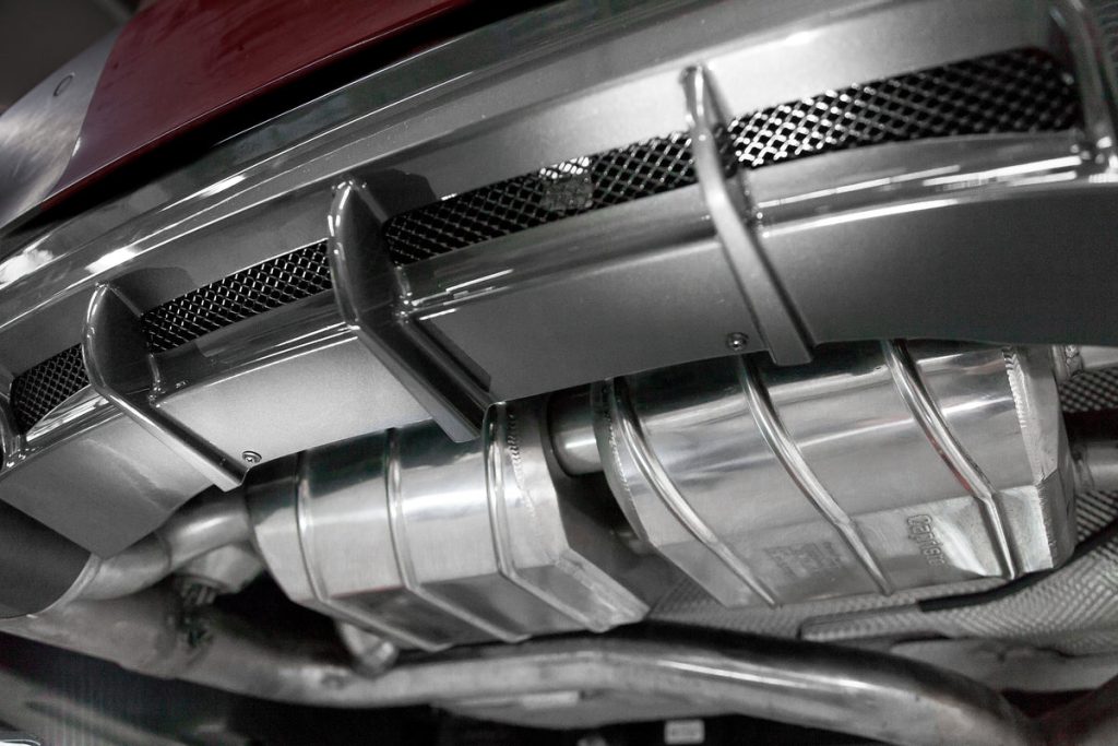 ดิฟฟิวเซอร์ท้าย BMW 428i/435i Rear Skirt Apron/Diffuser Capristo