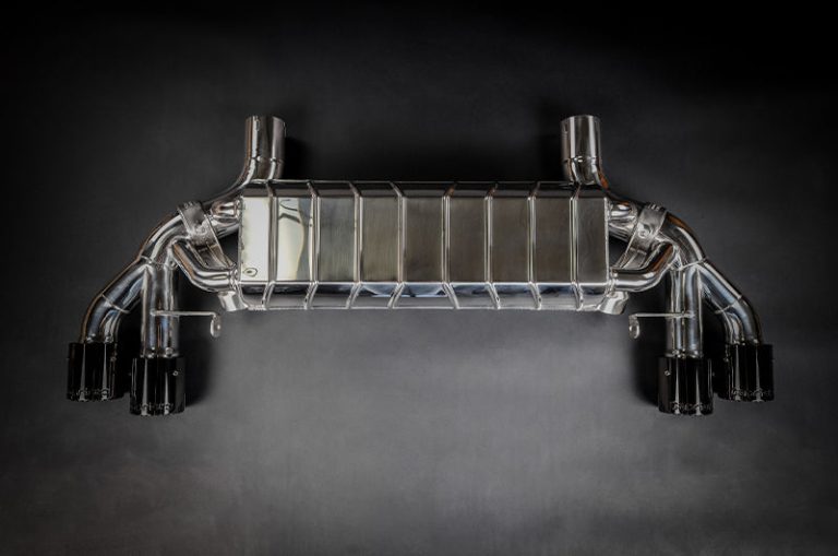 exhaust system BMW M5CS (F90) Capristo ECE Valved Exhaust + Wicrom Tips OE