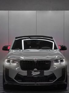 ชิ้นตกแต่งคาร์บอน Carbon Fiber BMW X4M/C F98 X3M/C F97 LCI ทรง Karbel
