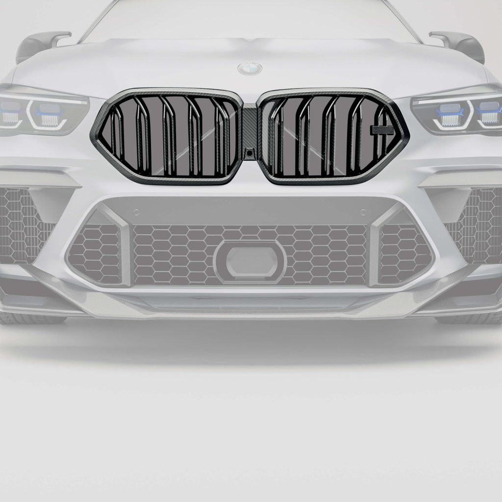กระจังหน้าคาร์บอนไฟเบอร์ BMW X6M F96 RevoZport