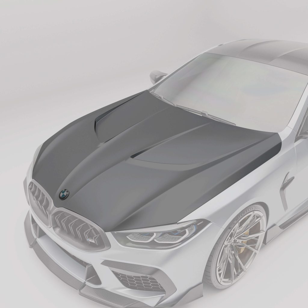 ฝากระโปรงหน้าคาร์บอนไฟเบอร์ BMW M8 F92 Coupe RevoZport