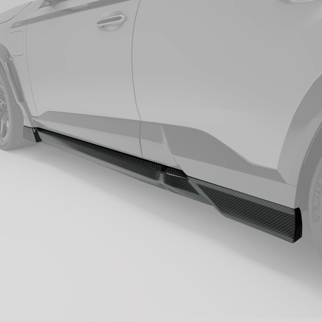 สเกิร์ตข้างคาร์บอนไฟเบอร์ BMW XM G09 RevoZport