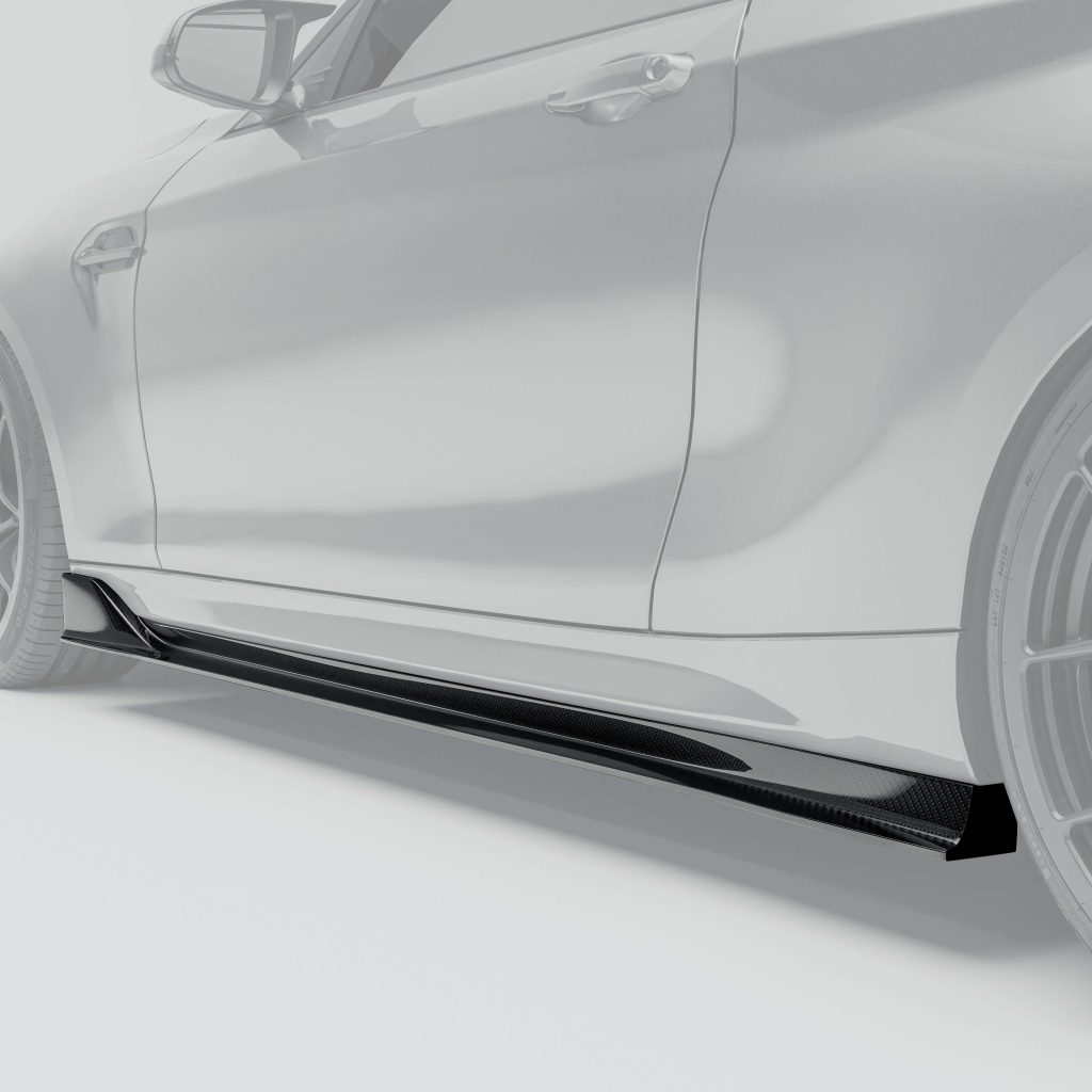 สเกิร์ตข้างคาร์บอนไฟเบอร์ BMW M2 F87 (N55) RevoZport