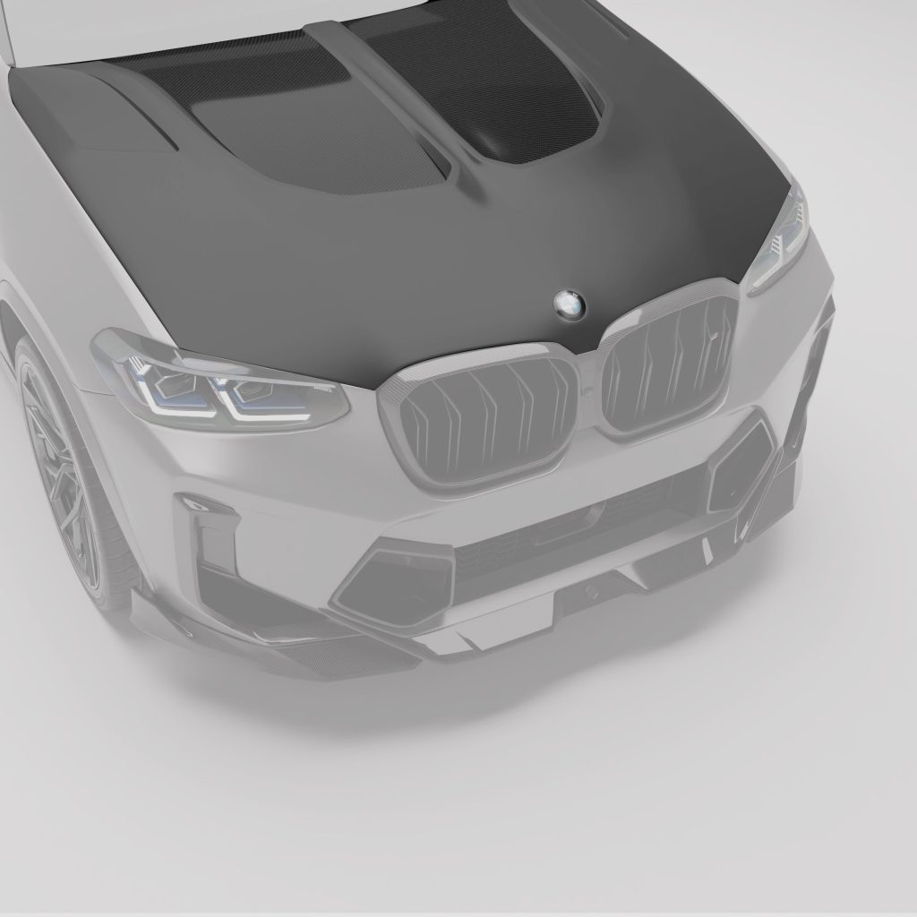 ฝากระโปรงหน้าคาร์บอนไฟเบอร์ BMW X3M F97 RevoZport