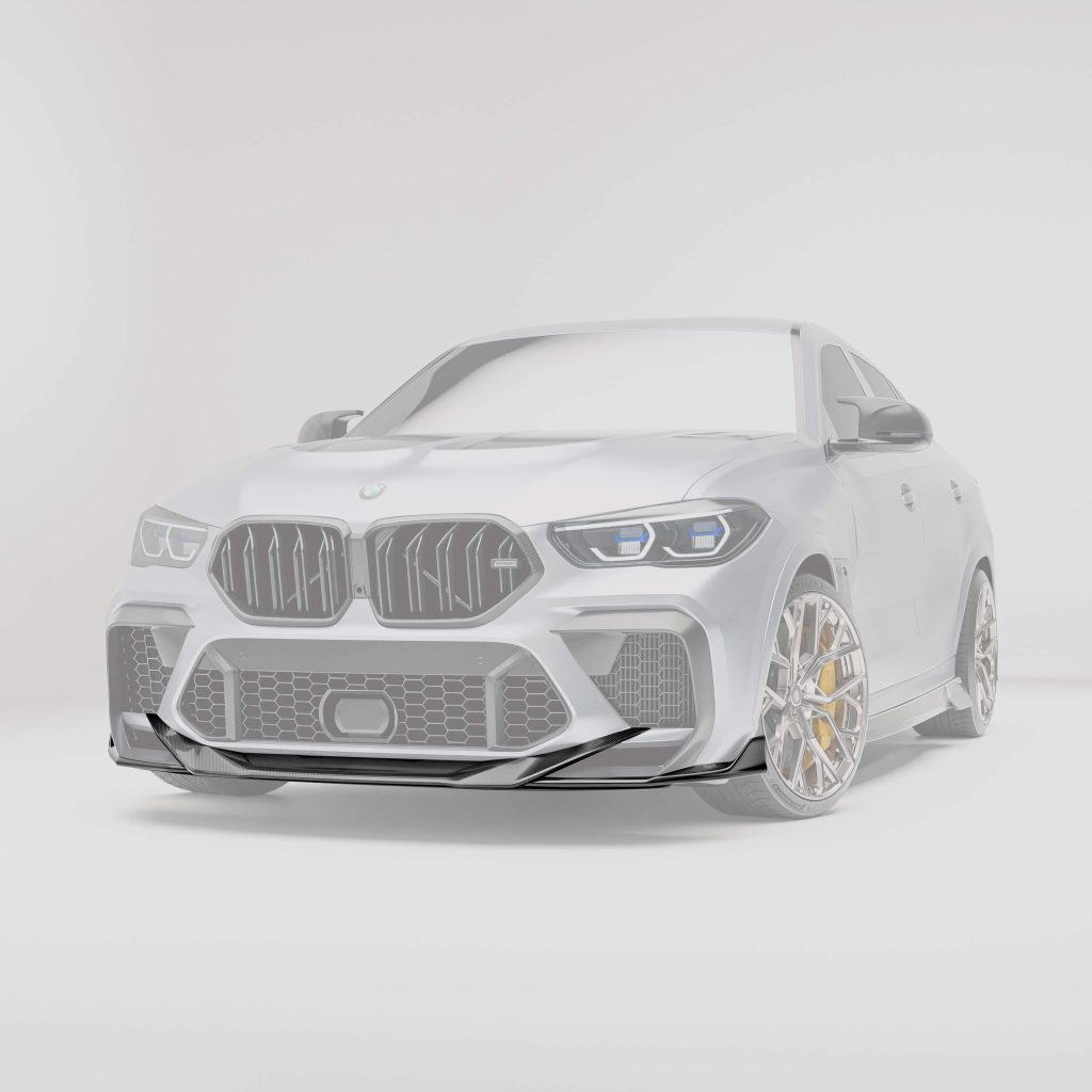 ลิ้นหน้าคาร์บอนไฟเบอร์ BMW X6M F96 RevoZport