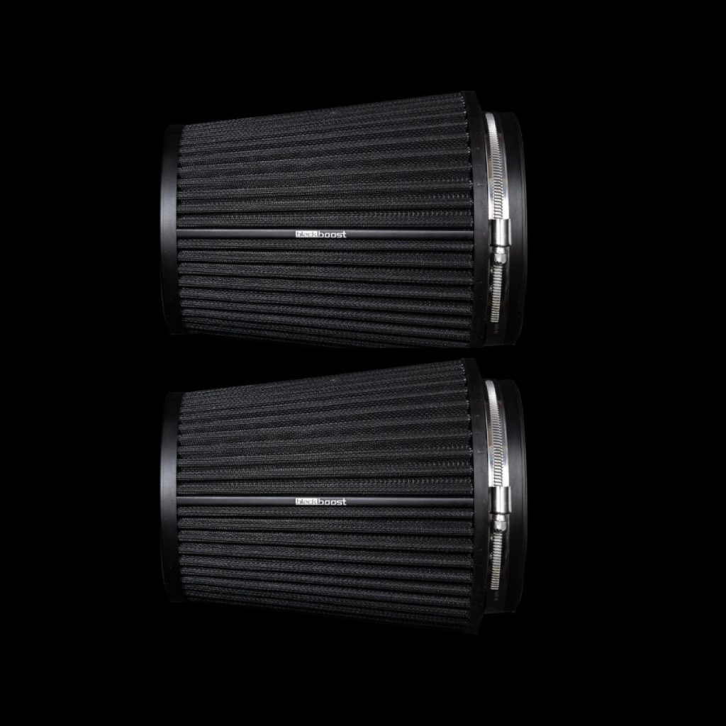 กรองอากาศ Blackboost Conical Twin Flow Synthetic Dry Air Filters (5.5″ x 220mm) BlackBoost