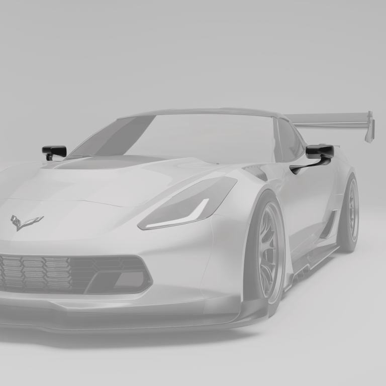 ฝาครอบกระจกมองข้างคาร์บอนไฟเบอร์ Corvette C7 RevoZport