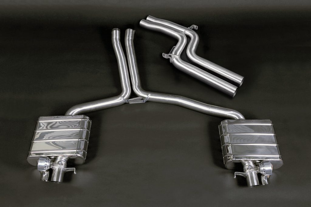 ชุดท่อไอเสีย Audi RS5 (B8) Capristo Valved Exhaust + MidSilencer Spare Pipes