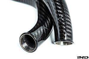 ชิ้นส่วนเพิ่มสมรรถนะ BMW F8X M2C M3 M4 S55 Black Carbon Charge Pipe Set Eventuri