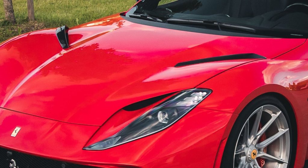 ช่องระบายอากาศฝากระโปรง ชิ้นเสริม N-Largo Ferrari 812 GTS Novitec