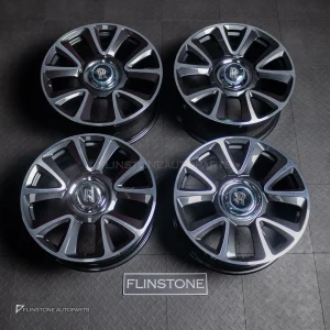 ล้อ Custom Forged Rolls Royce Wraith 5-120 ขอบ 21 นิ้ว สีดำ-โครเมี่ยม Floating Cap