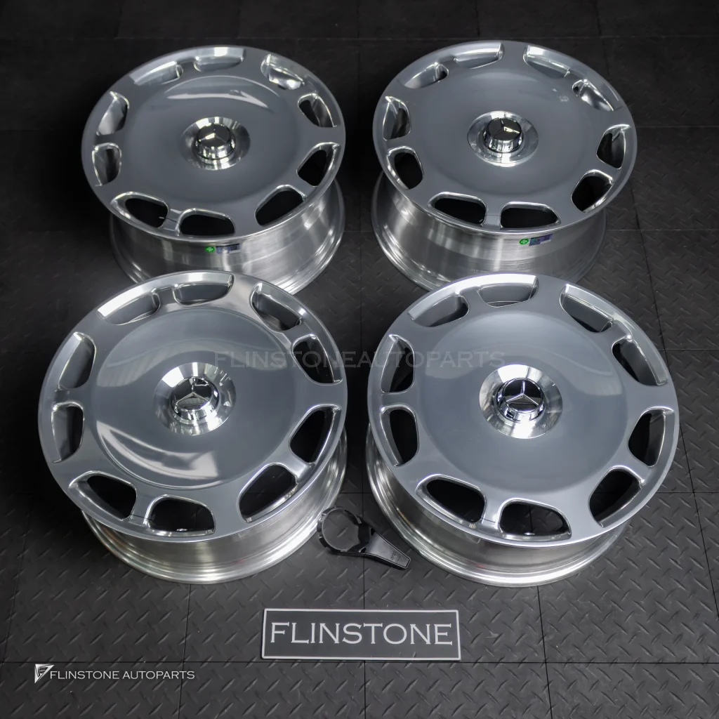 ล้อ Custom Forged W222 S-Class ลาย S65 5-112 ขอบ 21 นิ้ว สีโครเมียม