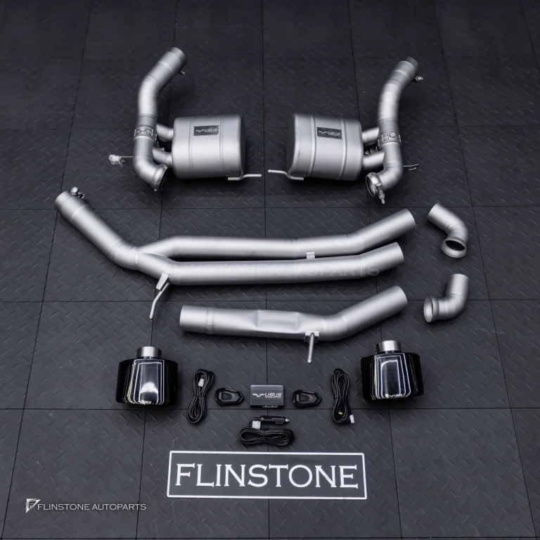 exhaust system USUS EXHAUST TITANIUM for Porsche Cayenne E3 9Y0.2 style Turbo GT