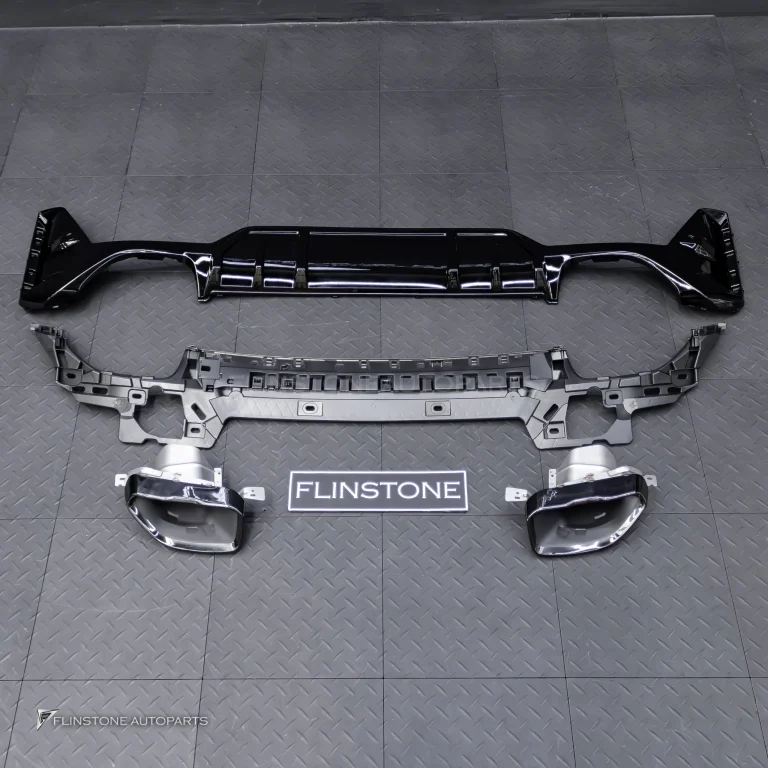 Rear Diffuser with Exhaust Tips BMW G20 Series 3 LCI style M Performance Gloss Black