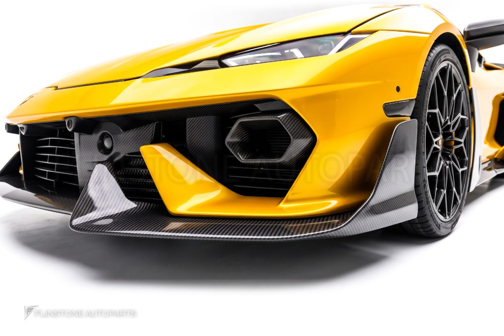 ลิ้นหน้า Carbon Fiber Lamborghini Temerario ทรง DraPtec