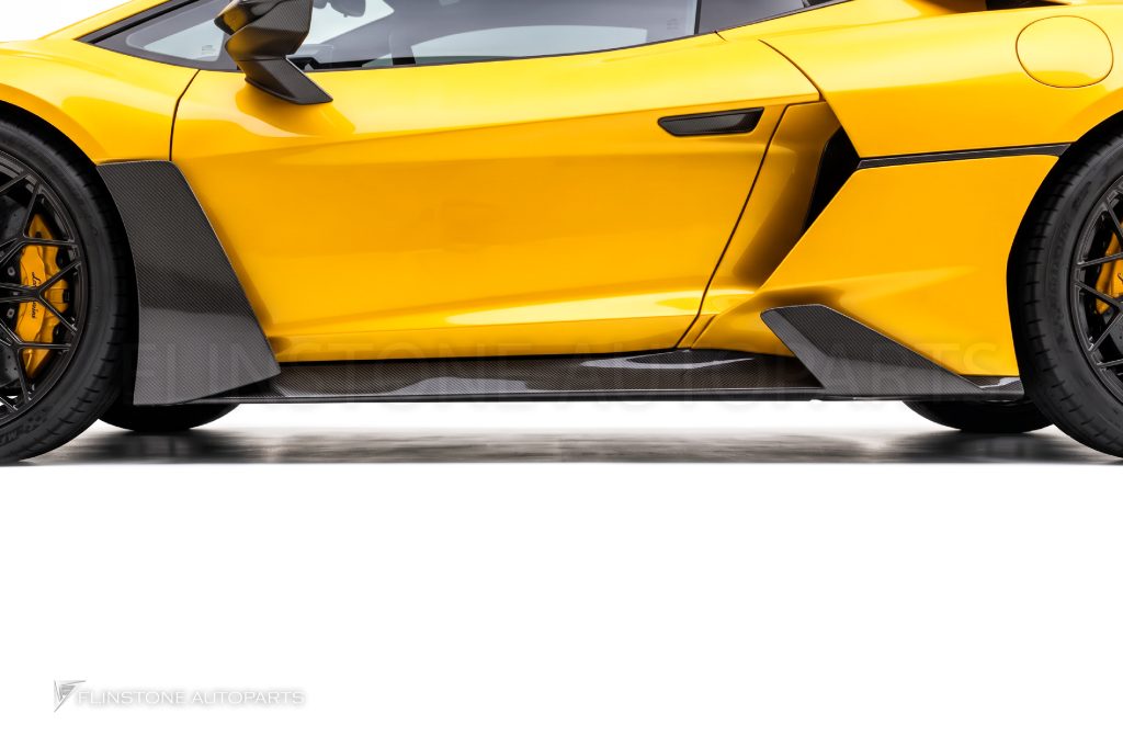 สเกิร์ตข้าง Carbon Fiber Lamborghini Temerario ทรง DraPtec