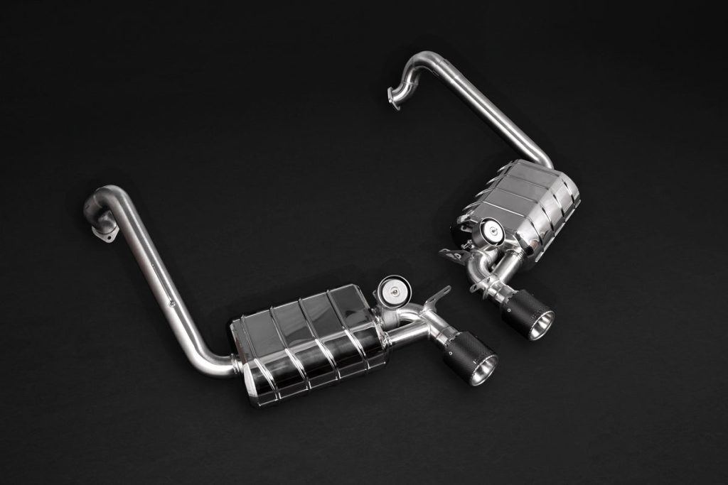 ชุดท่อไอเสีย Porsche 981/982 Boxster/Cayman/GT4/718 Capristo Valved Exhaust + Carbon Tips CES3/PSE