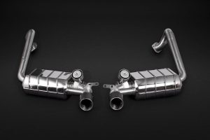 ชุดท่อไอเสีย Porsche 981/982 Boxster/Cayman/GT4/718 Capristo Valved Exhaust + Carbon Tips CES3/PSE