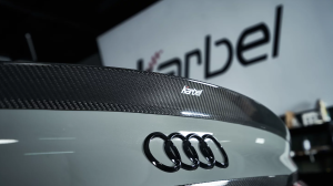 สปอยเลอร์ Carbon Fiber Audi RS5 S5 A5 B9 B9.5 Sedan Sportback ทรง Karbel V1 Dry Carbon ปี 2017-2025